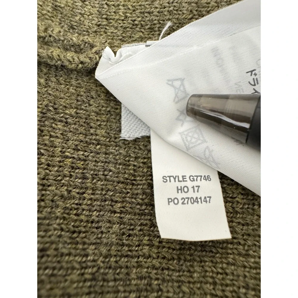 J. Crew Sweater Blazer Olive‎ Green Merino Wool Large